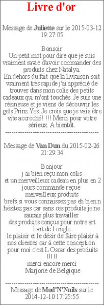 Livre d'Or